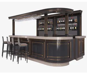 Luxury Hotel Bar Counter Customized Restaurant Bar Counter Lounge Bar Design