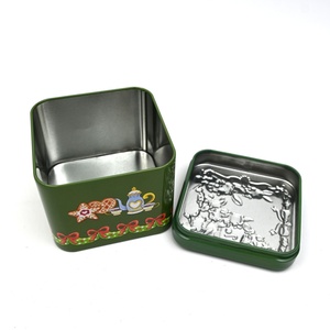 Wholesale Eco-Friendly Recyclable UV Coated Custom <b>Cute</b> Bunny <b>Bear</b> Print Square Tinplate Box Xmas Pastry Biscuit Gift Holiday - Product Image 3