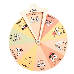 Tablero de Gestión Emocional de Madera, Juego de Regulación de Emociones, Juguete Educativo para Niños - Product Image 1