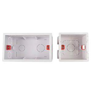 Cajas de Conexiones Eléctricas Retardantes de Llama para PC, Caja Inferior para Interruptor de Pared y Enchufe - Product Image 2
