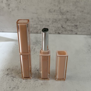 Manufacturer Wholesale <b>Custom</b> Square Fancy Cosmetics Slim Plastic 3g Packaging <b>Lipstick</b> Containers Tube - Product Image 5