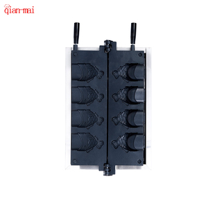Crème glacée antiadhésive commerciale 4 pièces et <span class=keywords><strong>gaufrier</strong></span> de poisson à bouche ouverte Machine à collation rotative électrique pour usage domestique et hôtelier - Product Image 3