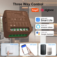 Prix d'usine, vente directe : Module d'interrupteur intelligent mini WiFi Tuya 4 voies Zigbee pour produits de maison connectée DIY Light Life