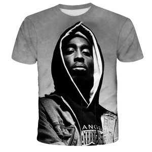 2026 China Custom Short Sleeves <strong>Shirts</strong> Wholesale High Quality Oversized <strong>2pac</strong> <strong>T</strong>-<strong>Shirt</strong> Luxury Men Sweatshirts for Tupac - Product Image 2