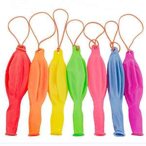 Ballons de frappe épaissis Balles de frappe amusantes avec poignée en élastique Ballons de frappe intéressants en latex - Product Image 3