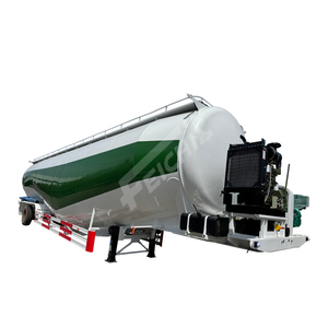 Hot bán New Loại 3 trục 2 khoang 85 khối bột Tank số lượng lớn xi măng Giao thông vận tải bán Trailer xe tải Trailer - Product Image 1