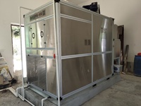 Secador de lodos tipo correa de baja temperatura con bomba de calor PLC para plantas de tratamiento de aguas residuales industriales, contenido sólido en salida del 80%