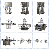Ligne de production de machines de remplissage et de mélange liquide semi-automatique verticale pour flacons de savon liquide, cosmétiques, mascara, vernis à ongles