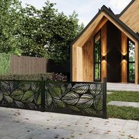 Panneaux métalliques découpés au laser sur mesure pour l'art mural et les séparateurs, panneaux métalliques découpés au laser pour la décoration de jardin et de paysage