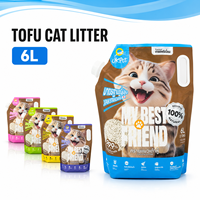 Grandes remises en gros Litière pour chat en tofu à faible dispersion, écologique, sans poussière, jetable aux toilettes