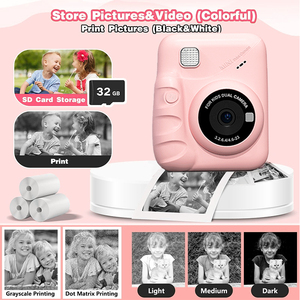 Instant Print Digitale Videocamera Voor Kinderen Peuter Verjaardagscadeaus Inkless En Plastic Materiaal Cmos Imaging Sensor - Product Image 4