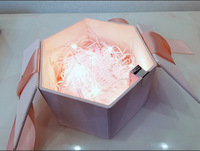 Guirlande lumineuse LED en plastique pour boîte cadeau, activée par le couvercle, décoration de Noël pour 520 cadeaux