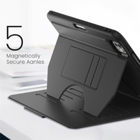 Vente en gros d'étui pour tablette d'affaires en cuir PU style livre pour iPad Pro 11 2024 couverture arrière de livre avec béquille magnétique réglable