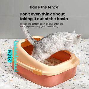 Offene Ovale Smarte Katzentoilette Anti-Spritz Große Kapazität Umweltfreundliches Kunststoffmaterial Einfach zu Reinigen Haustierzubehör - Product Image 3