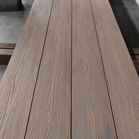 Revêtement de terrasse en composite bois-plastique pour extérieur, revêtement de sol en bois, revêtement de sol WPC gaufré 3D, terrasse composite