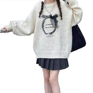 Older And Middle Children 2026 New Style Children's Crew Neck Sweater Pullover <b>Warm</b> <b>Top</b> Children's Clothing Knit Sweater - Product Image 6