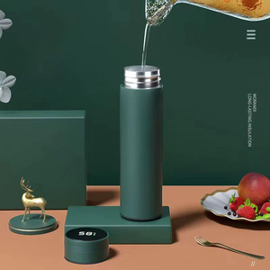 Bouteille d'eau isotherme en acier inoxydable de qualité alimentaire, bouteille d'eau simple pour les affaires, bouteille d'eau chaude portable pour voiture - Product Image 2