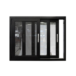 Hihaus Fabrikant Zwarte Dubbel Glas Geïsoleerde Schuiframen van Aluminium - Product Image 2