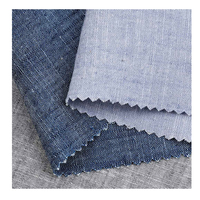 RE11428 Vente en gros de jeans teints en fil de coton polyester recyclé biologique chanvre écologique durable Denim Prix