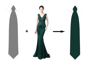 Cravates classiques formelles pour hommes en polyester uni, motif cachemire <span class=keywords><strong>vert</strong></span> <span class=keywords><strong>sauge</strong></span>, pour mariage et soirée, avec pochettes de costume et boutons de manchette - Product Image 4