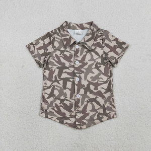 Chemise pour enfants garçons avec boutons en forme de canards mallards - Product Image 1