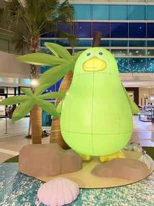 Disfraz de pingüino inflable de PVC para interiores por encargo, bailarina de <span class=keywords><strong>aire</strong></span> barata, publicidad, globos inflables y tipo de arco - Product Image 2