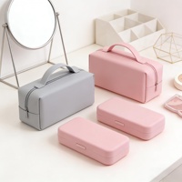 Trousse de Toilette Portable en Silicone Écologique Grande Taille Personnalisable, Résistante à l'Eau avec Fermeture Éclair et Poignée Souple – Idéale pour les Brosses de Voyage – Meilleure Vente