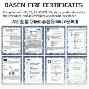 Porte coupe-feu en placage de noyer HPL homologuée UL américaine pour suite d'hôtel haut de gamme, porte HPL ignifuge en bois - Product Image 6