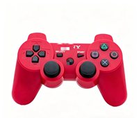 Manette sans fil PS-3, joystick à fonctions complètes, barre lumineuse, double moteur à vibration, gyroscope, PS3 Slim pour PC, jeux mobiles avec logo