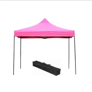 Özel promosyon pembe katlanır kolay kurulan çadır açık taşınabilir su geçirmez Anti-UV kumaş gölgelik çadır