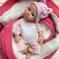Poupée Bébé Reborn en Silicone Solide 30cm Faite à la Main Lavable Douce au Toucher Lestée Nouveau-né Cadeau Vente en Gros Munecas Reborn Realistas
