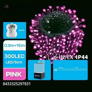 Tira de luces LED plana con pilas 3AA, iluminación flexible, ideal para decoración y ambientes acogedores. - Product Image 1