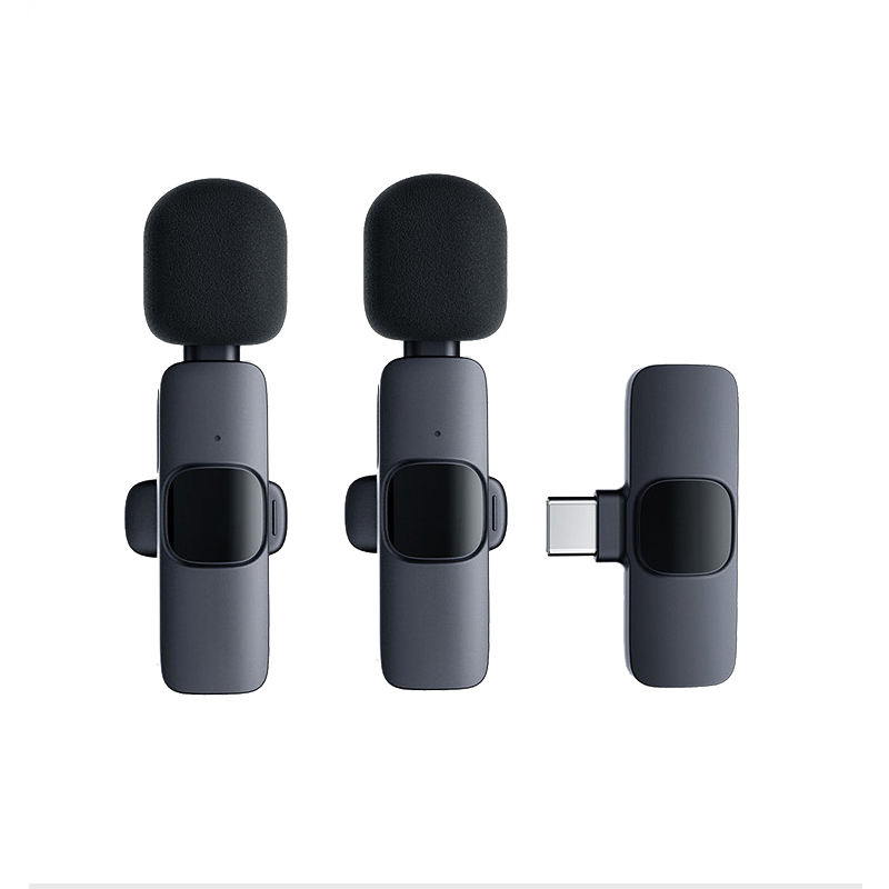 k9 ไมค์คู่สำหรับ Type-C (สีดำ)