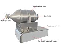 Mélangeur automatique en acier inoxydable EHY avec agitateur et moteur, mouvement 2D, mélangeur de poudre sèche, charge maximale de 6000 kg pour l'alimentation et les produits chimiques