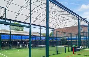 Low Price Outdoor PVDF Membrane Structure Roof <b>Tarp</b> Steel Frame Tennis Court Ceiling Tensioning Scenic Area Playground for Sport - Product Image 5