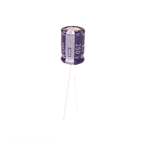 Condensador Original de 4.7 uF, Aluminio, 4.7UF, 20%, 250V, Radial, ECA-2EM4R7, de Montaje a Través de Orificio - Product Image 1