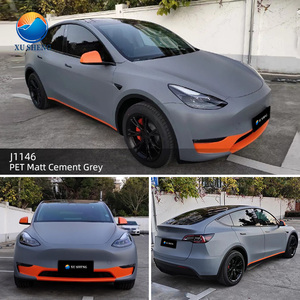 <span class=keywords><strong>Film</strong></span> d'emballage de véhicule automobile auto-adhésif de qualité supérieure gris mat pour animaux de compagnie autocollants de voiture en vinyle à couleurs changeantes - Product Image 3