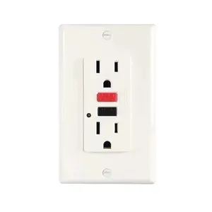 Ground fault circuit interrupter GFCI outlet kitchen counter wall gfci protective socket gfci plug electrical receptacle