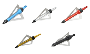 <strong>Hunting</strong> Arrowhead <strong>Compound</strong> <strong>Bow</strong> and Arrow Point Archery Arrows 100 Grain Practice 3 Fixed Blade Arrow Broadheads - Product Image 6