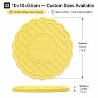Sous-verre personnalisé en silicone PVC, gaufré 3D, antidérapant, imperméable, pour bière, vin, boissons, tapis de table pour bar, café, taille personnalisée, OEM