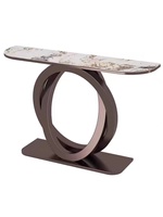 Meubles de salon au design moderne, table console murale en métal pour l'entrée, le hall d'entrée et le contrôle