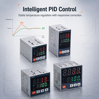 Contrôleur de température intelligent numérique PID TUOBANG TCN4H 48*96mm, relais à semi-conducteurs, double sortie, thermostat industriel OEM