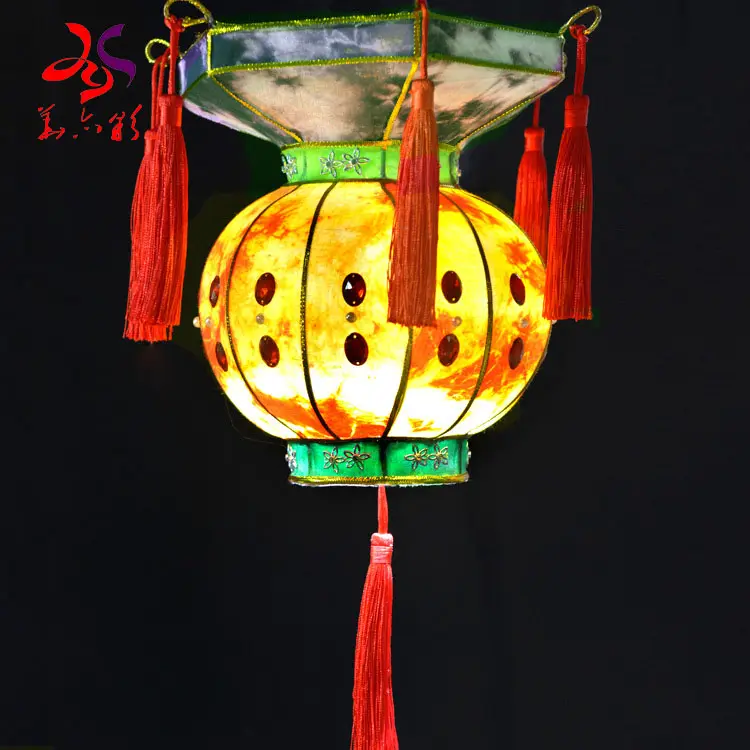 屋外防水伝統的な赤い新年中国の大きなアート & クラフト新製品シルクインドディワリランタンパーティーの装飾用