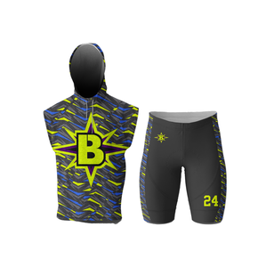 Top kustom 7 on 7 seragam sepak bola 7 on 7 Tank Top bertudung sepak bola rompi kompresi pemuda untuk 7V7 sepak bola - Product Image 1