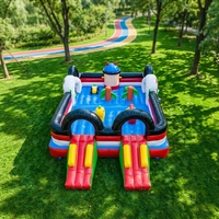 Arène de Taekwondo Gonflable Professionnelle Écologique 5x8m en PVC 0,55mm Capacité 480kg Garantie 1 An pour l'Entraînement des Enfants