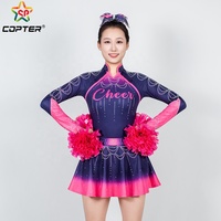 Robe de princesse personnalisée à manches longues et jupe, motif cosplay, uniforme de cheerleading pour Halloween avec logo gratuit