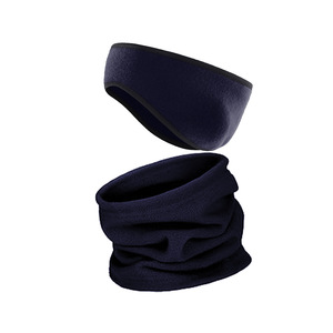 Reversible Fleece Neck Warmer One Size Unisex Outdoor Cycling Cold Protection Earmuff And Neck Hat Combination - Product Image 2