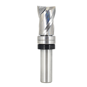 Brocas de enrutador de ajuste al ras de carburo sólido, cojinete de vástago Upcut para recorte de patrón de plantilla de madera, vástago de <span class=keywords><strong>1</strong></span>/2" - Product Image 1