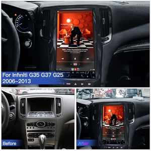 หน้าจอแอนดรอยด์ 15 ขนาด 13.8 นิ้ว รองรับ Carplay สำหรับรถยนต์อินฟินิตี้ G25 G35 G37 Q60 ปี 2007-2013 เครื่องเล่นวิทยุติดรถยนต์ สเตอริโอ วิดีโอ มัลติมีเดีย พร้อมระบบนำทาง GPS - Product Image 5