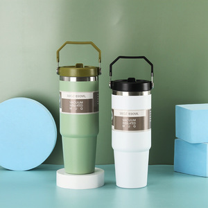 Thermos Portatile in Acciaio Inox da 30 oz con Cannuccia, Grande Capacità, Rotazione a 360 Gradi, Regalo Aziendale - Product Image 1